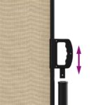 Auvent latéral rétractable beige 140x600 cm – Image 4