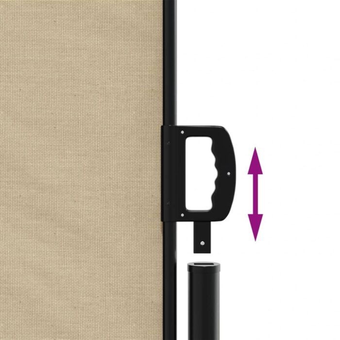 Auvent latéral rétractable beige 140x600 cm – Image 4