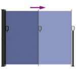 Auvent latéral rétractable bleu 160x600 cm – Image 3