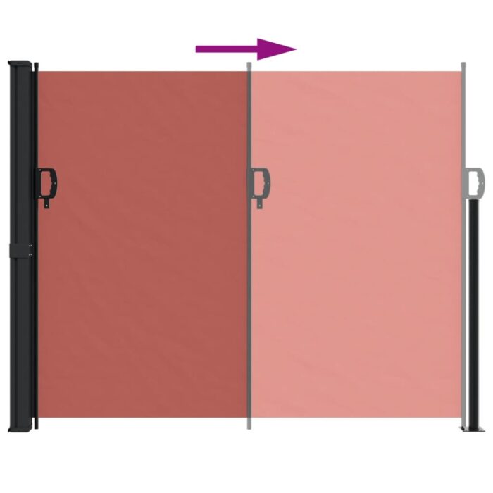 Auvent latéral rétractable terre cuite 160x600 cm – Image 3