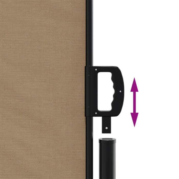 Auvent latéral rétractable taupe 160x600 cm – Image 4
