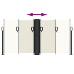 Auvent latéral rétractable crème 120x600 cm – Image 3