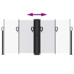 Auvent latéral rétractable blanc 120x600 cm – Image 3