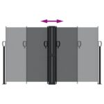 Auvent latéral rétractable noir 140x600 cm – Image 3