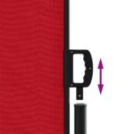 Auvent latéral rétractable rouge 140x600 cm – Image 4