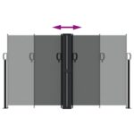 Auvent latéral rétractable anthracite 140x600 cm – Image 3