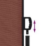 Auvent latéral rétractable marron 160x600 cm – Image 4