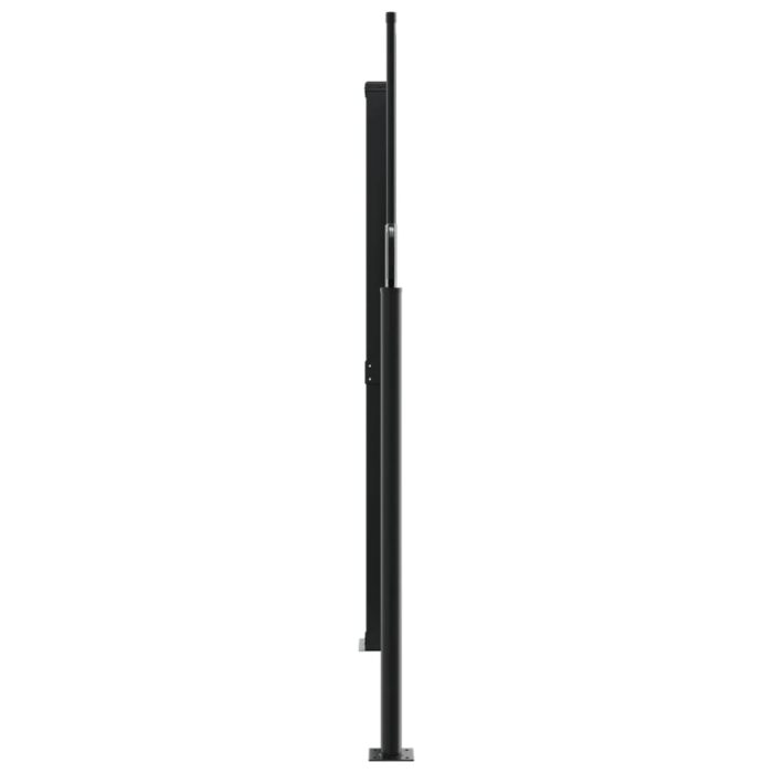 Auvent latéral rétractable noir 180x600 cm – Image 2