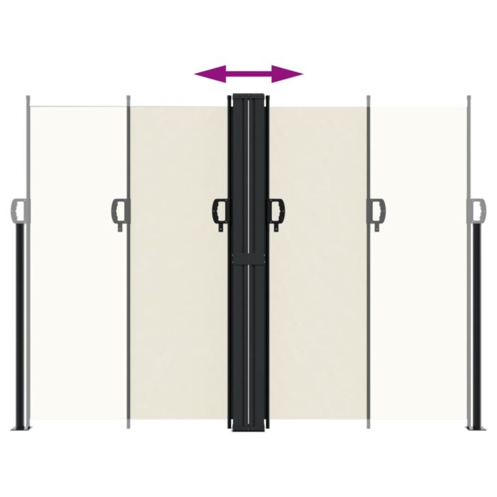 Auvent latéral rétractable crème 180x600 cm – Image 3