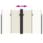 Auvent latéral rétractable crème 200x600 cm – Image 3