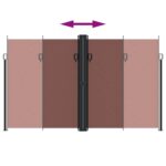 Auvent latéral rétractable marron 200x600 cm – Image 3