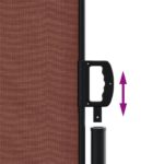 Auvent latéral rétractable marron 220x600 cm – Image 4