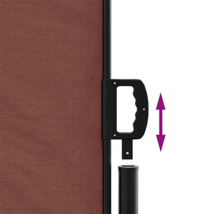 Auvent latéral rétractable marron 220x600 cm – Image 4