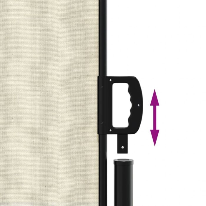 Auvent latéral rétractable crème 120x1000 cm – Image 4