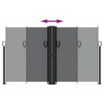 Auvent latéral rétractable noir 140x1000 cm – Image 3