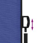 Auvent latéral rétractable bleu 140 x 1000 cm – Image 4