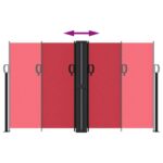 Auvent latéral rétractable rouge 140x1000 cm – Image 3