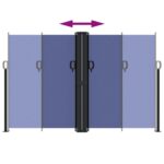 Auvent latéral rétractable bleu 160x1000 cm – Image 3