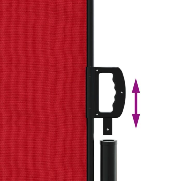 Auvent latéral rétractable rouge 180x1000 cm – Image 4