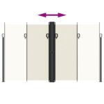 Auvent latéral rétractable crème 200x1000 cm – Image 3