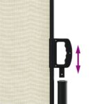 Auvent latéral rétractable crème 220x1000 cm – Image 4