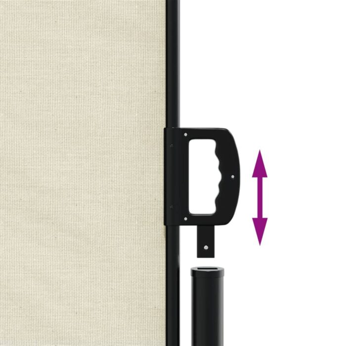 Auvent latéral rétractable crème 220x1000 cm – Image 4
