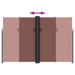 Auvent latéral rétractable marron 220x1000 cm – Image 3