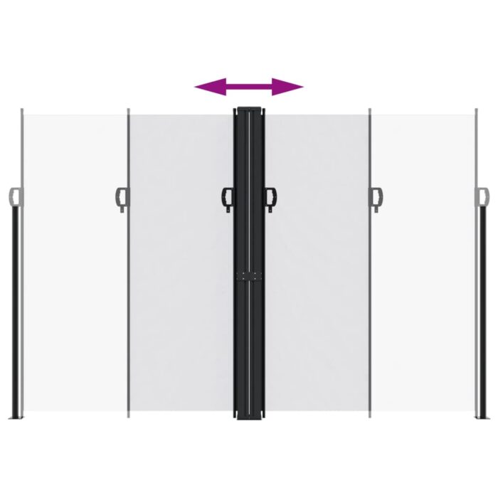 Auvent latéral rétractable blanc 220x1000 cm – Image 3