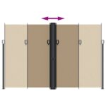 Auvent latéral rétractable taupe 220x1000 cm – Image 3