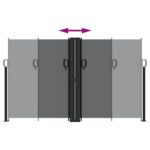 Auvent latéral rétractable noir 140x1200 cm – Image 3