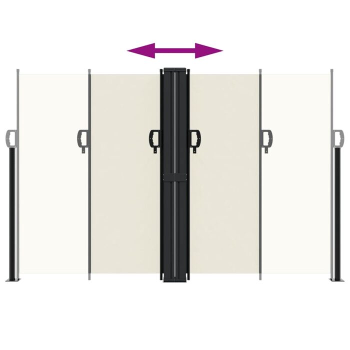 Auvent latéral rétractable crème 160x1200 cm – Image 3