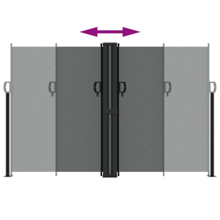 Auvent latéral rétractable anthracite 160x1200 cm – Image 3