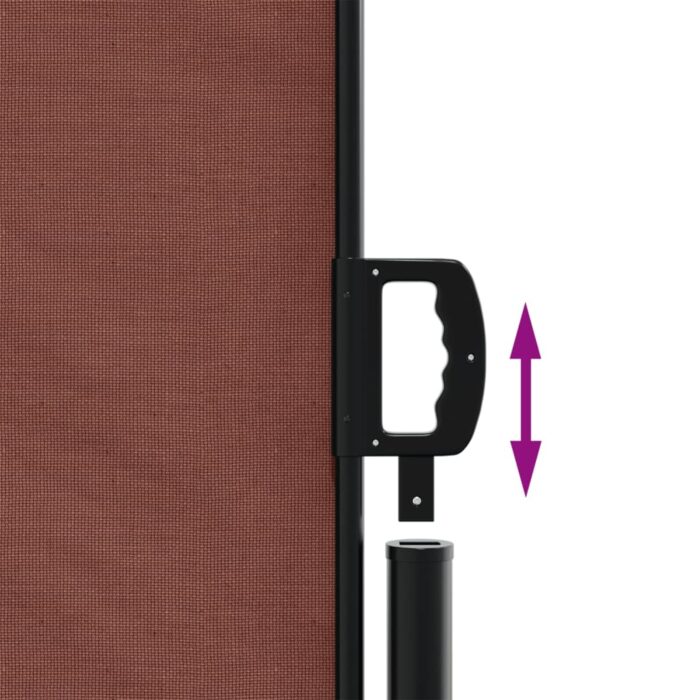 Auvent latéral rétractable Marron 180x1200 cm – Image 4