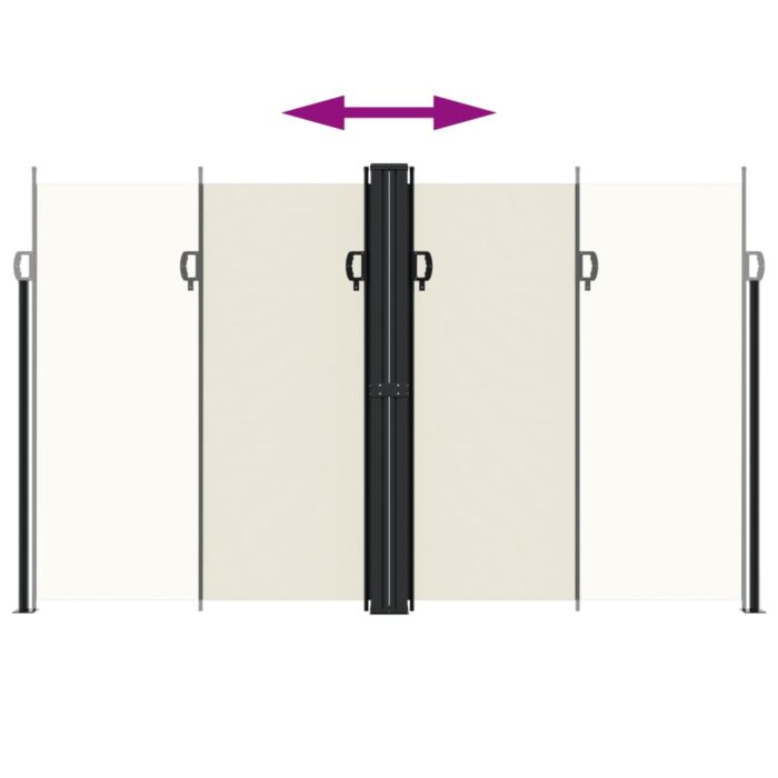 Auvent latéral rétractable Crème 200x1200 cm – Image 3