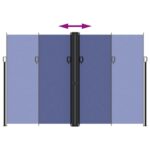 Auvent latéral rétractable bleu 220x1200 cm – Image 3