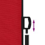 Auvent latéral rétractable Rouge 220x1200 cm – Image 4