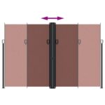 Auvent latéral rétractable Marron 220x1200 cm – Image 3