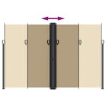Auvent latéral rétractable beige 220x1200 cm – Image 3
