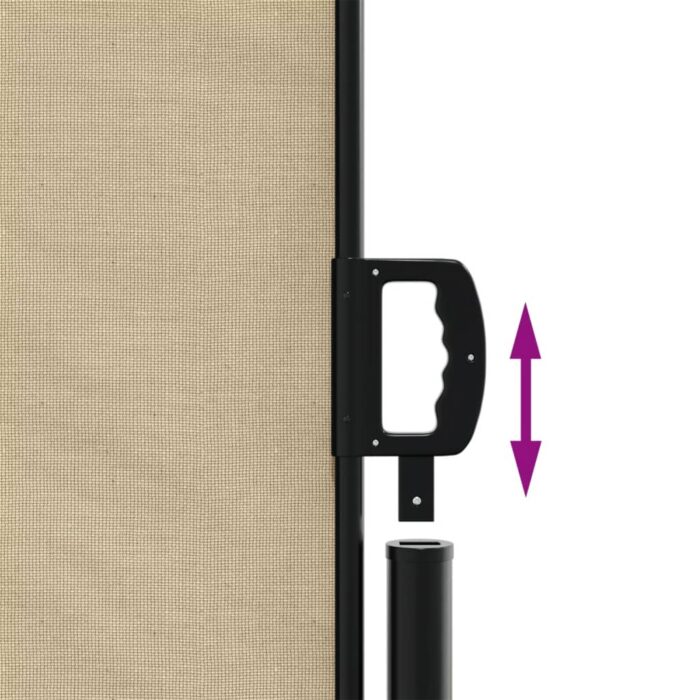 Auvent latéral rétractable beige 220x1200 cm – Image 4