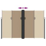 Auvent latéral rétractable taupe 220x1200 cm – Image 3