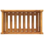 Jardinière avec doublure 54x31x30 cm bois massif d'acacia – Image 6