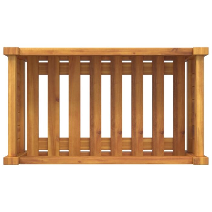 Jardinière avec doublure 54x31x30 cm bois massif d'acacia – Image 6