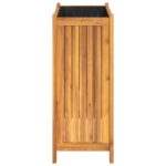 Jardinière avec doublure 54x31x75 cm bois massif d'acacia – Image 4
