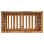 Jardinière avec doublure 84x42x100 cm bois massif d'acacia – Image 6