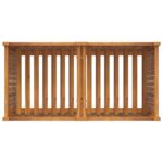 Jardinière avec doublure 100x50x75 cm bois massif d'acacia – Image 6
