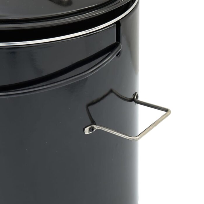 Canon à goulasch avec cheminée et couvercle noir acier émaillé – Image 7