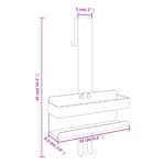 Support de douche suspendu acier inoxydable 304 brossé – Image 7