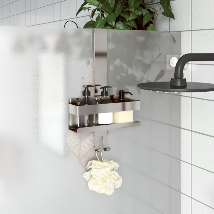 Support de douche suspendu acier inoxydable 304 brossé – Image 1