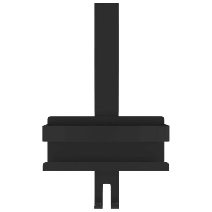 Support de douche suspendu noir mat acier inoxydable 304 brossé – Image 2