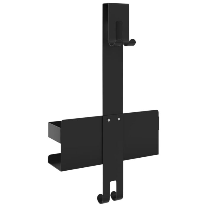 Support de douche suspendu noir mat acier inoxydable 304 brossé – Image 4